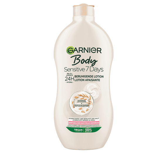 Body Sensitive 7 Day Soothing Milk with Oat Milk for Dry and Sensitive Skin