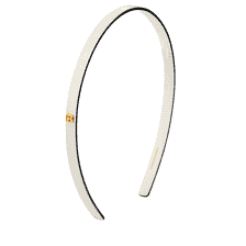 Cellulose Acetate Headband White/Black Small