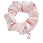 Scrunchie Yoga velours avec fermeture éclair, rose clair