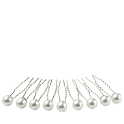Haarnadeln mit edlen Perlen, 10 Stk.