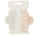 Pince À Cheveux 2 pcs – Rose, Offwhite