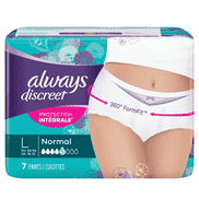 Discreet Inkontinenz Pants Normal L 7 Stück - Hüfthöhe