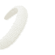 Cerchietto di perle, 3 cm, bianco sporco