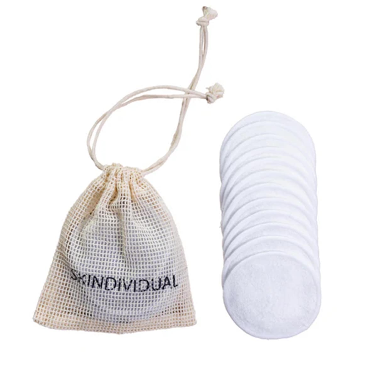 Cotton Sound Maxi Oval Bambus Pads – 40 Stück, Sanftes Peeling, 100% Baumwolle