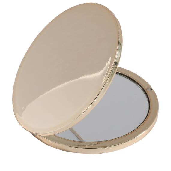 Pocket Mirror - gold, x1 and x2