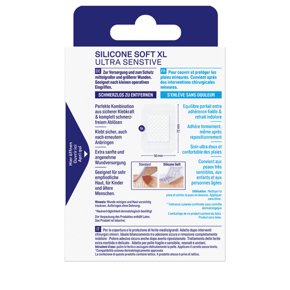 Ultra Sensitive XL Silicone Plaster
