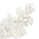 Ceramic Flowers On Hair Comb