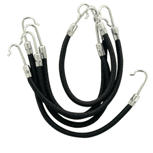 Elastic with barb black