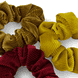 Manchester Scrunchies - curry, senape e rosso