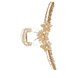 Hair Clip With Small Flowers & Rhinestones