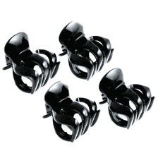 Petite Pince À Cheveux Octopus, 30 mm, 4 pcs. - Noir