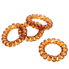 Fascetta Per Capelli A Spirale 4 pz. - Marrone