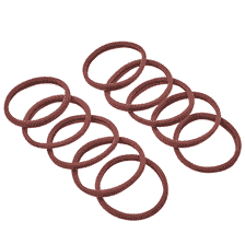 Fascette Per Capelli Senza Cuciture, Ø 4.5 cm, 10 pz. - Marrone