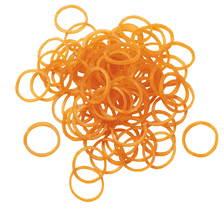 Mini Élastiques Pour Cheveux En Caoutchouc Naturel, Ø 20 mm, 120 pcs. - Blonde