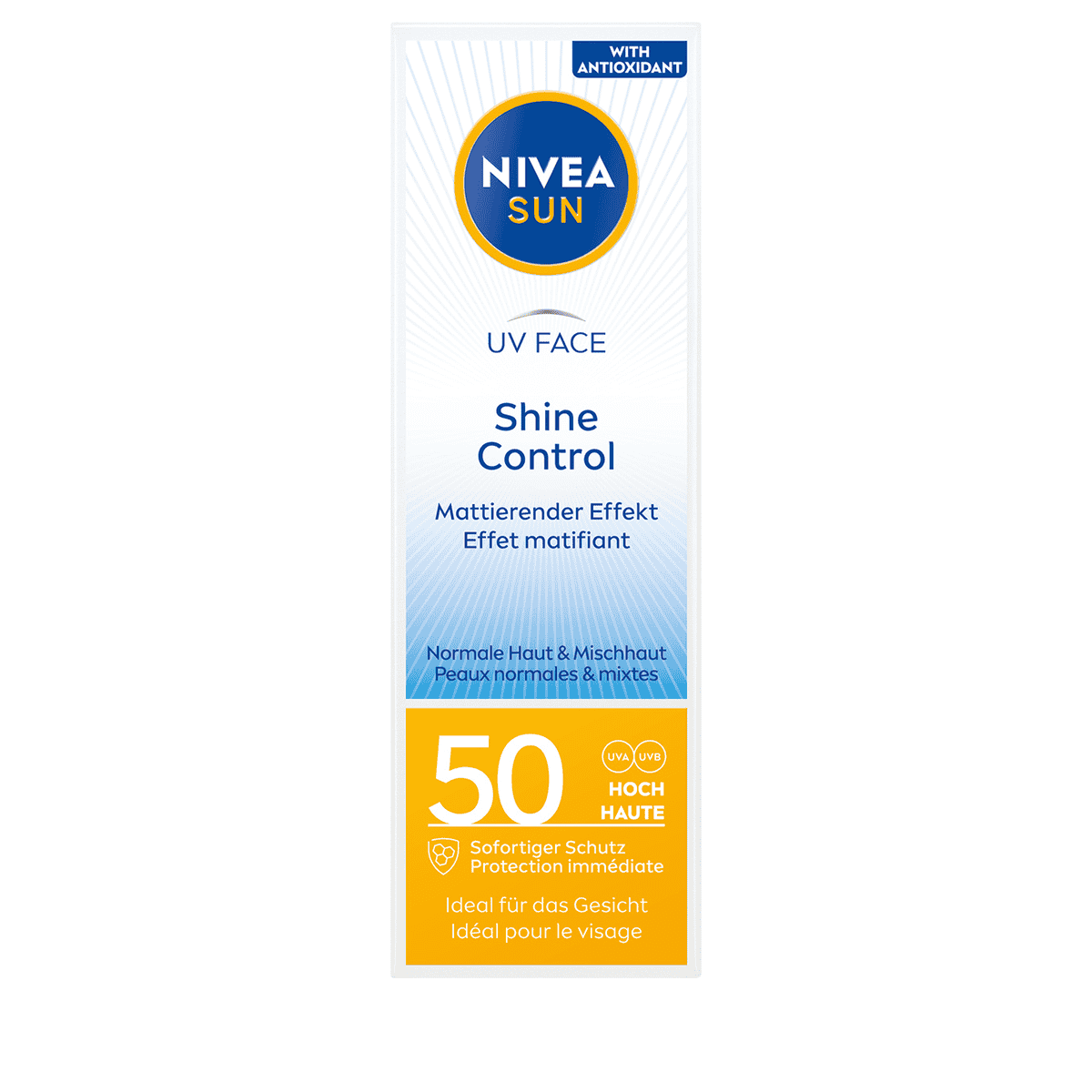 Nivea UV Face Shine Control SPF 50 •