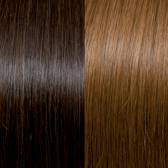 Keratin Hair Extensions 40/45 cm - Meches: 6/27, light brown/tobacco blond