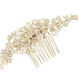 Blossoms and pearls hair comb for a vintage bridal hairstyle