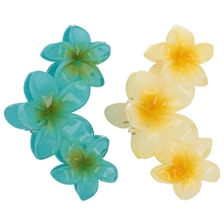 Set Pinces À Cheveux Frangipane - Bleu & Jaune