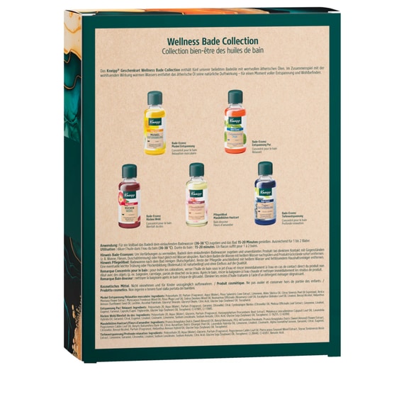 Coffret Cadeau Collection Bien-être des Huiles de Bain