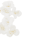 Fermaglio Per Capelli Con Fiori In Tessuto - bianco, 2 pz