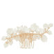 Ceramic Flowers On Hair Comb