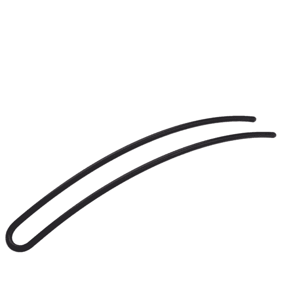 Hairpin Plain Black Matte