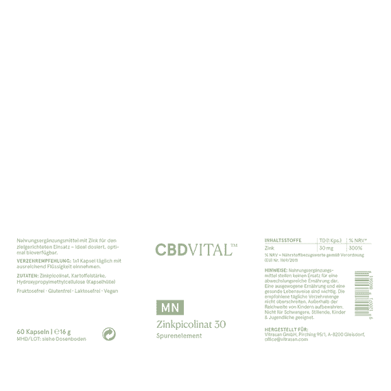 Picolinate de Zinc 30 - 60 Gélules