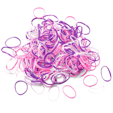 Mini Élastiques À Cheveux Rasta, Ø 10 mm, 250 pcs. - Lilas-Rose-Violet