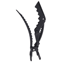 Rubberized Jaw Clips 4 Stück - Schwarz