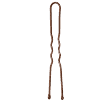Épingles À Cheveux Ondulées, En U Avec Gouttes D'époxy, 45 mm, 50 Pcs. – Marron