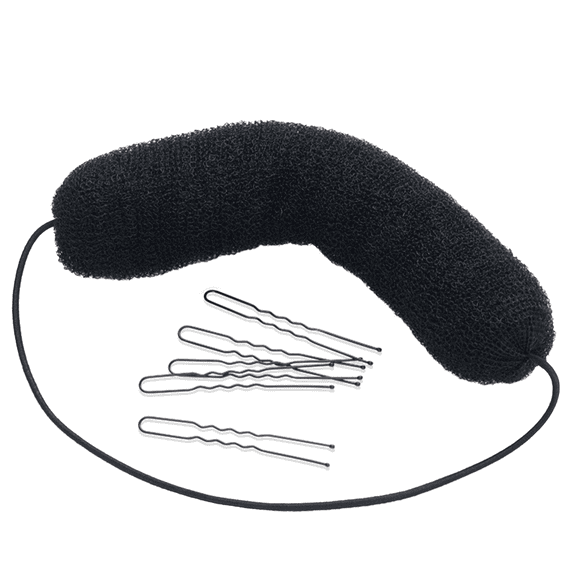 Fascia per capelli vintage con cuscinetto in schiuma nera