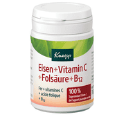 Iron + natural vitamin C, folic acid and vitamin B12