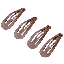 Click Clack, metal, triangular, light brown, 4 pcs