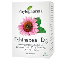 Gélules D'échinacée + Vitamine D3 – 60 Pcs.