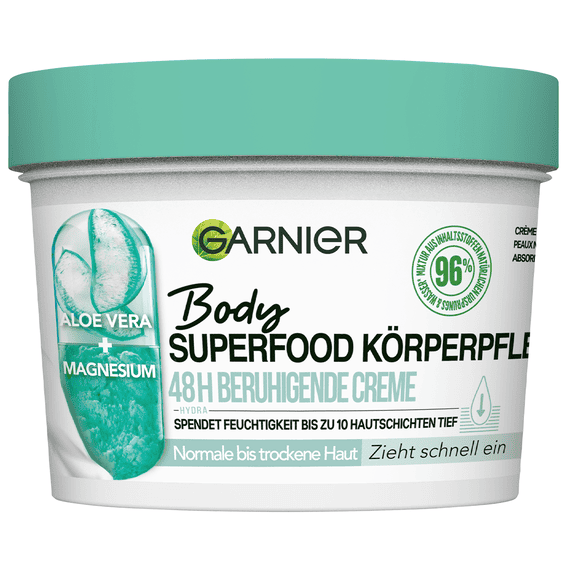 Body Superfood 48H Crema Corpo Lenitiva Aloe Vera + Magnesio
