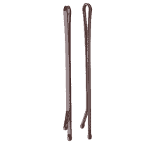 Pinces à cheveux vernis lisse, 65 mm, par 250, marron