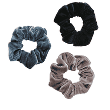 Manchester Scrunchie - marine, gris, pétrole