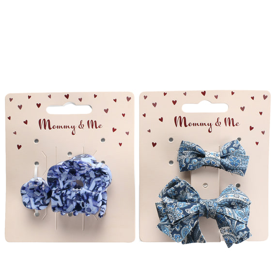 Hair Clip/Pin Set - blue