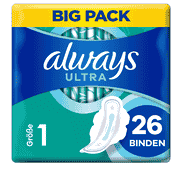 Ultra Sanitary Napkin Normal with wings BigPack 26 pieces
