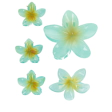 Frangipani Set Pinces À Cheveux & Clip - Bleu Clair