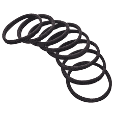 Élastiques Moyens 8 pcs. - Noir