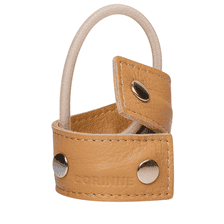 Leather Band Short Bendable Rivets Camel / Silver&Gold Rivets