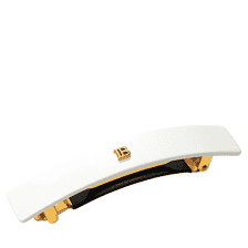 Cellulose Acetate Barrette pour Cheveux Medium White
