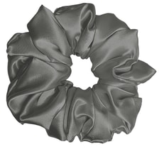 Premium Silk Scrunchie Anthracite