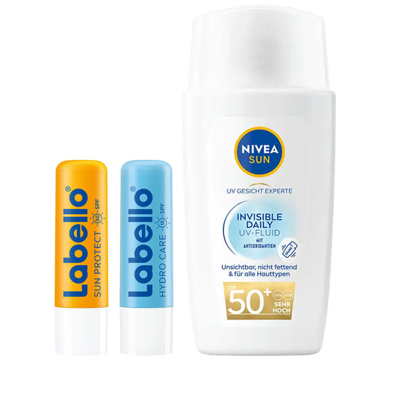 Gesicht & Lippen Sonnenschutz Routine