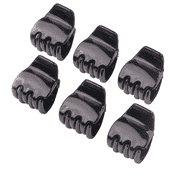 High Quality Mini Claw Clips, 2 cm, black, 6 pcs