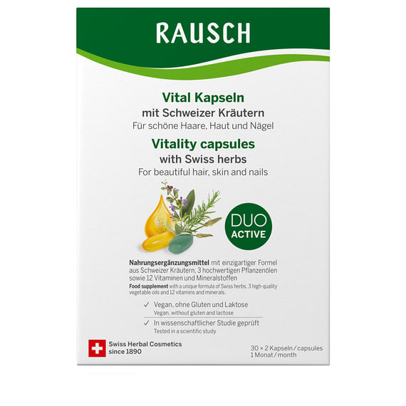 Capsules Vitalité aux Herbes Suisses - 1 Mois