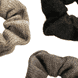 Scrunchie Maglia - nero, grigio, marrone
