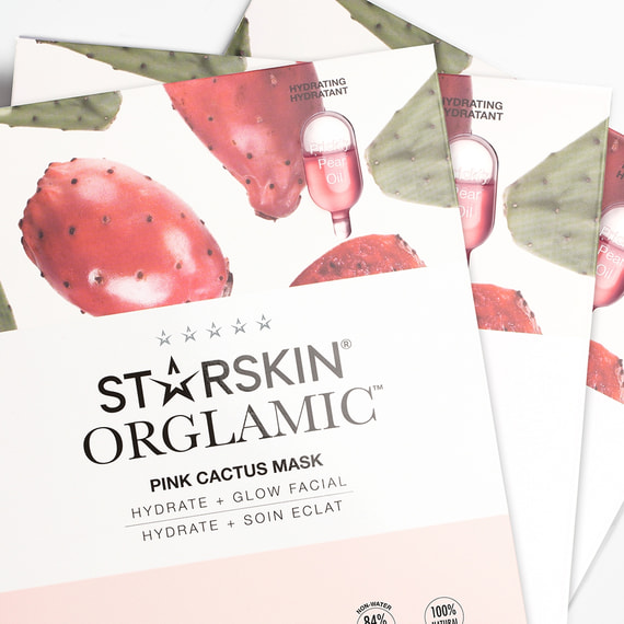 Orglamic Pink Cactus Hydrating & Glow Face Mask