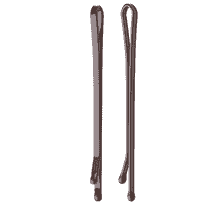 Fermagli Per Capelli Laccati Lisci, 55 mm, 50 pz. - Marrone
